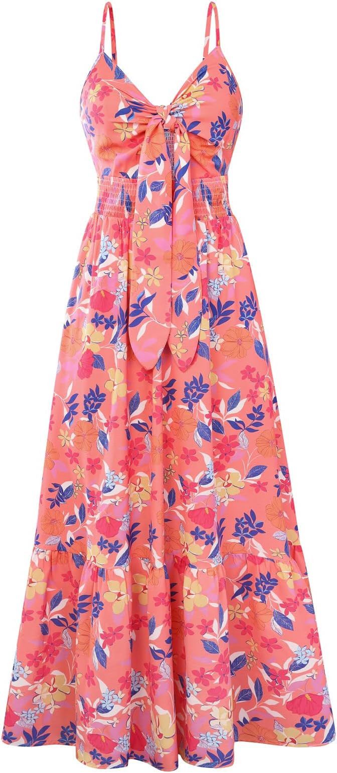 GRACE KARIN Womens Summer Floral Maxi Dresses 2026 Long Flowy Boho Dress Beach Vacation Sundresse... | Amazon (US)