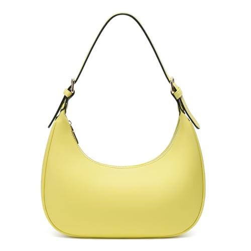 SYXLCYGJ Fashion Small Crescent Underarm Shoulder Bag for Women Trendy Purse Hobo Handbags Clutch Crossbody Bag (Yellow) | Amazon (US)