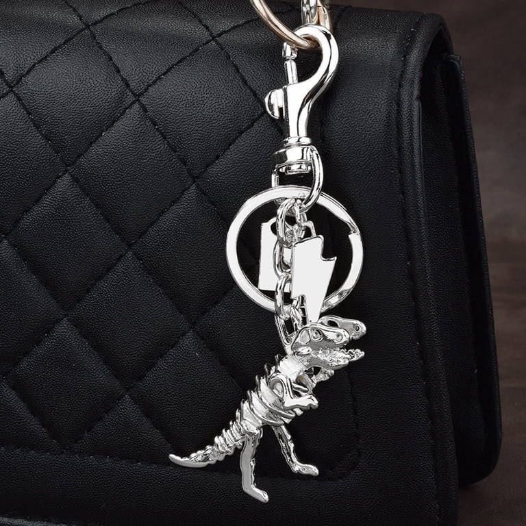 FENOHREFE Colorful Dinosaur Skeleton Pendant Keychain Unique Metal Key Chain Bag Decoration for T... | Walmart (US)