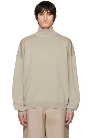 Beige Lightweight Turtleneck | SSENSE