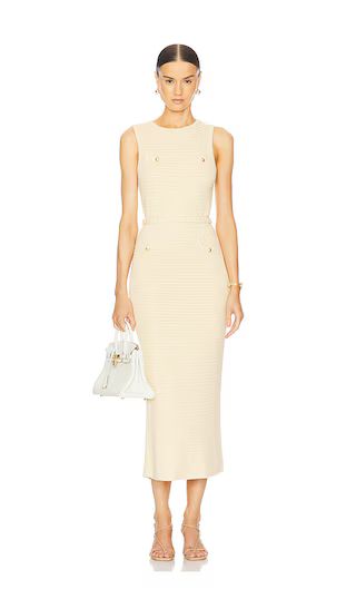 by Marianna Eleanor Midi Dress in Butter Yellow | Revolve Clothing (Global)