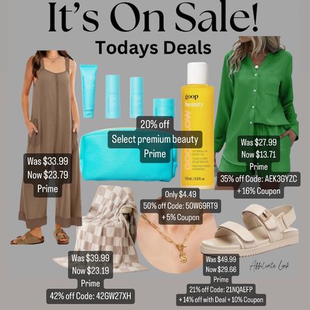 Todays Amazon deals
Mother’s Day gift
Teacher gift
Jumpsuit
Vacation outfit
Matching set
Sandals
Premium beauty sale 

#LTKBeauty #LTKGiftGuide #LTKSaleAlert