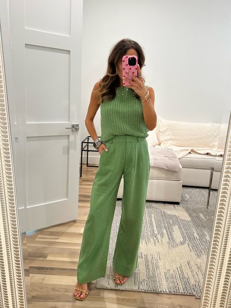 Green linen pants size 23 short forever AFBELBEL 

#LTKSaleAlert #LTKFindsUnder50 #LTKFindsUnder100