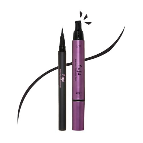 Kaja Winged Eyeliner Set - Wink Stamp Original | with Avocado Extract, Double-ended Wing, Smudge-Proof, Waterproof, Eye Irritation Tested, Long Lasting Pencil, Colorstay, Matte Finish, Cat Eye Look | Amazon (US)
