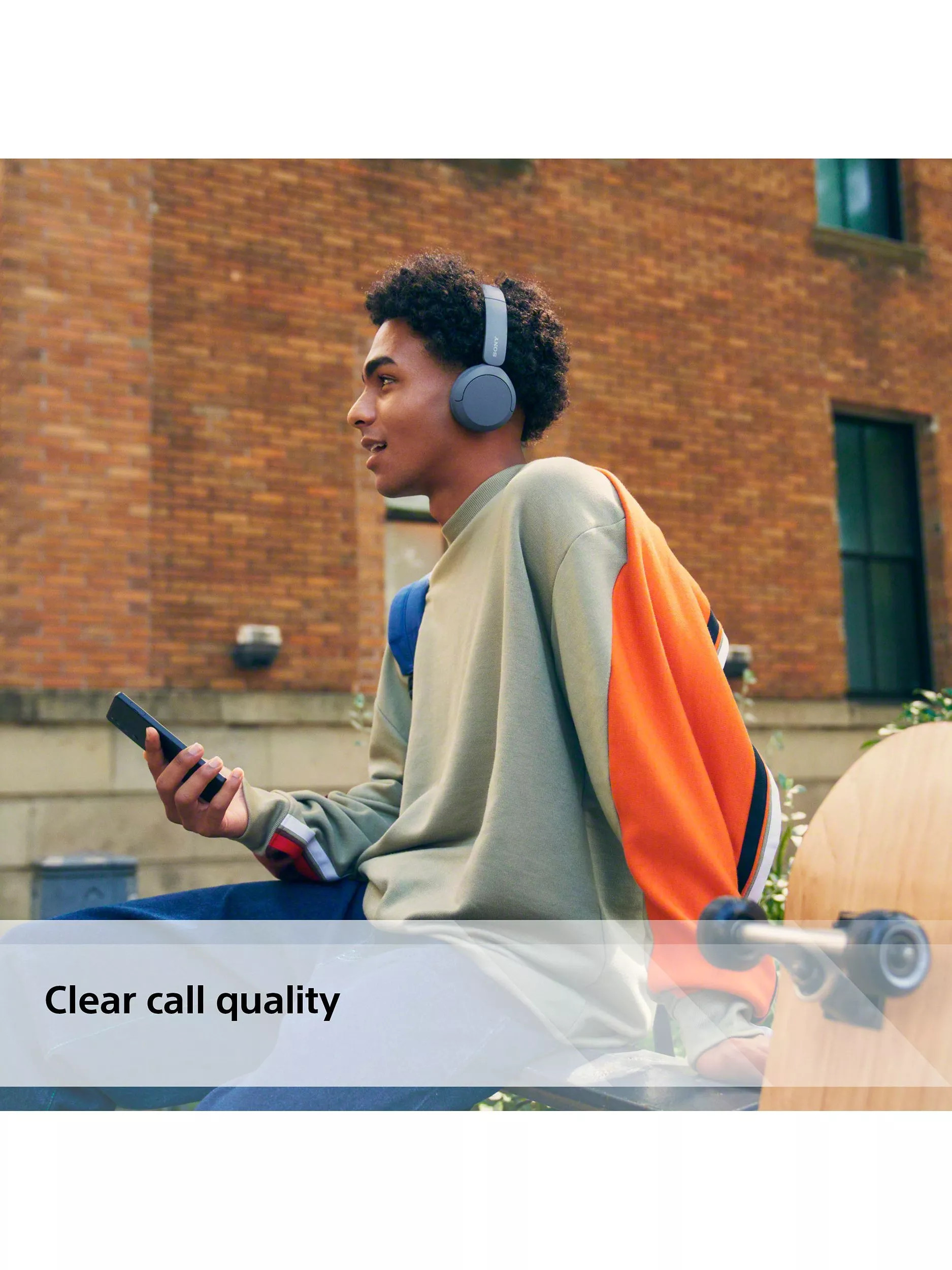 Sony WH-CH520 Bluetooth Wireless On-Ear Headphones with Mic/Remote | John Lewis (UK)