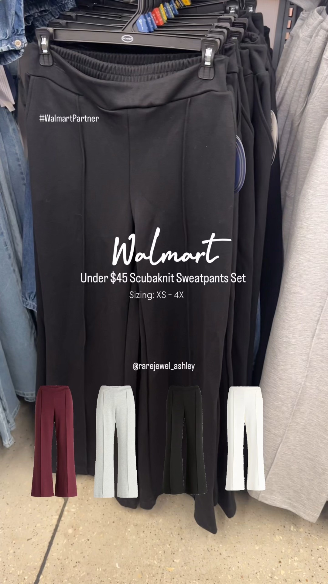 #WalmartPartner Scubaknit sweatpants set sold separately at @walmart starting at $20.
Sizing: XS -4X

Which color is your favorite? 

#walmart #walmartfinds #walmartstyle #fallstyle #casualstyle #outfitinspiration #styleinspo #joggers #joggerset #scubaknit #scubaknitjoggers #loungesets #loungeset #holiday #gifting #giftideas #giftidea #giftsforher #ootd #lotd #trending 

#LTKActive #LTKSaleAlert #LTKFindsUnder50