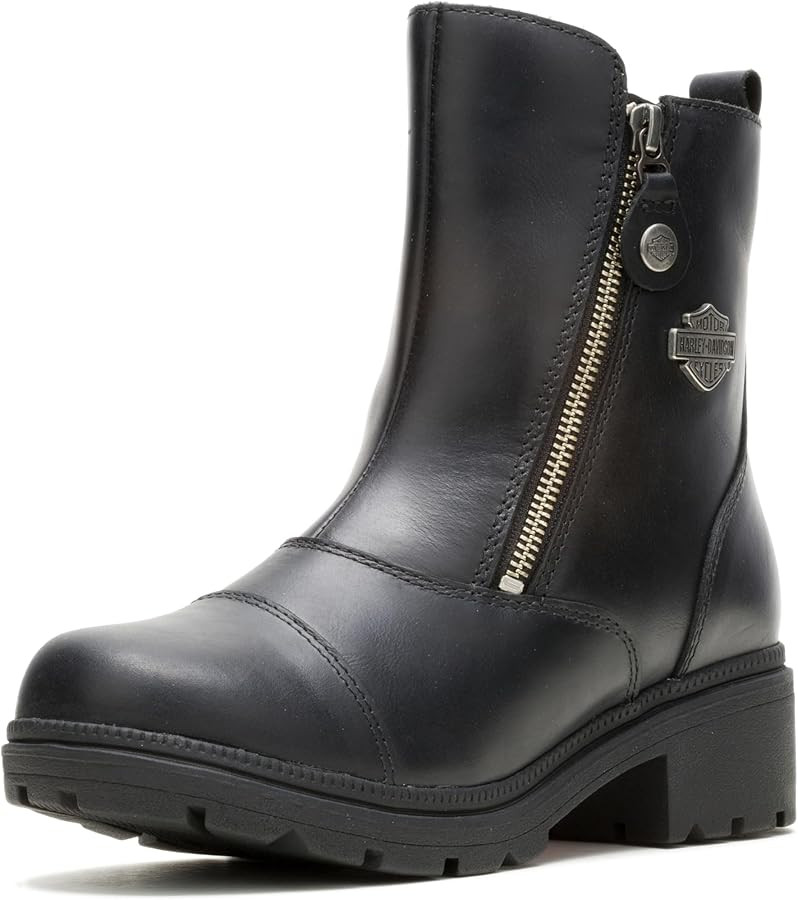Harley-Davidson Women's Amherst Leather Motorcycle Casual Boot | Amazon (US)