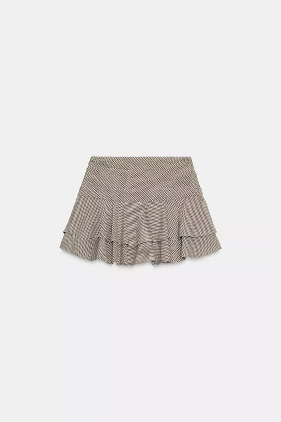 RUFFLED SKORT | Zara US