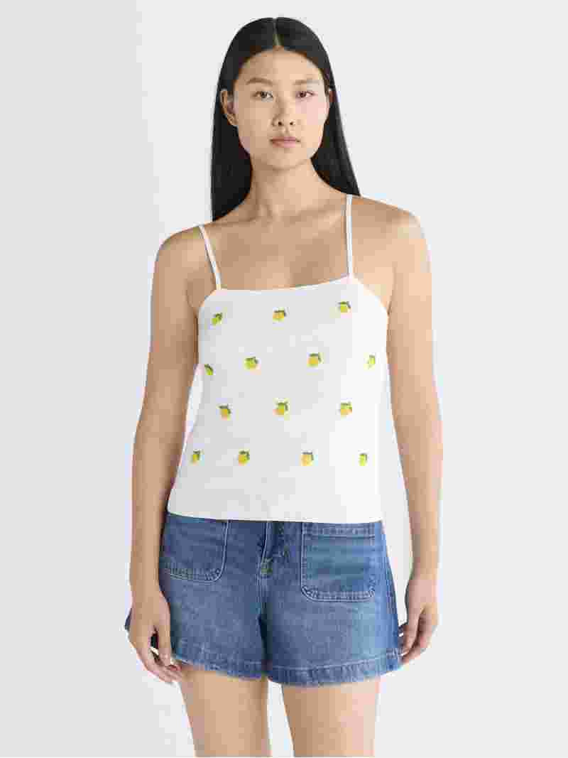 Free Assembly Women's Beaded Tank Top Sweater, Lightweight, Sizes XS-XXL | Walmart (US)