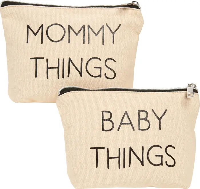 Pearhead Mommy & Baby Canvas Travel Bag Set | Nordstrom | Nordstrom