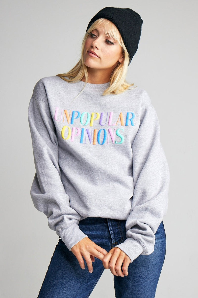 UNPOPULAR OPINIONS OVERSIZED CREWNECK | LULUSIMONSTUDIO