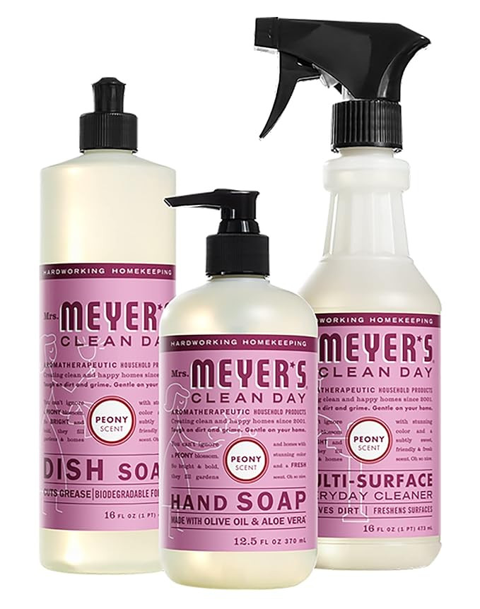 MRS. MEYER'S CLEAN DAY Limited Edition Scent Kitchen Basics Set (Peony) | Amazon (US)