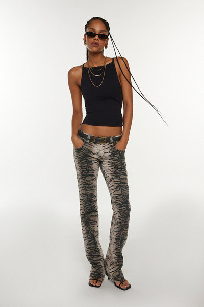 Jaded London Leona Tiger Bootcut Jean | Urban Outfitters (US and RoW)