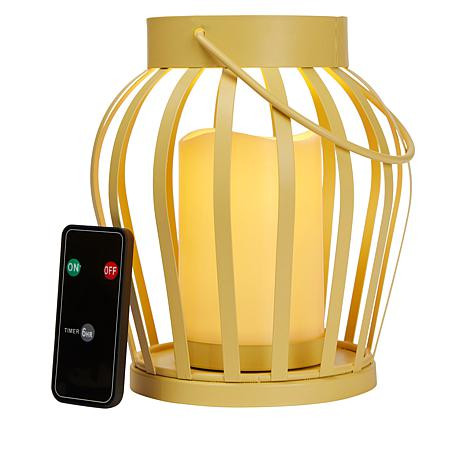 Chris & Peyton 7" Metal Lantern with LED Candle - 20392319 | HSN | HSN