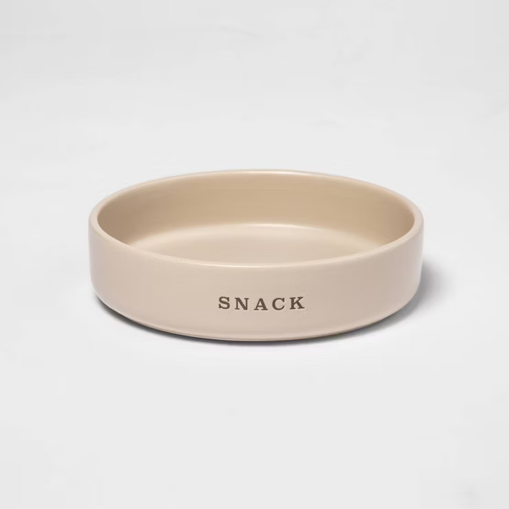 Ceramic Cat Food Bowl - Light Gray - Boots & Barkley™ | Target