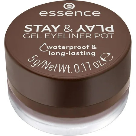 essence | Stay & Play Gel Eyeliner Pot | Waterproof Long Lasting Highly Pigmented | Vegan & Cruelty Free (02 | Brown) C40 | Walmart (US)