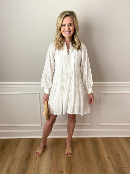 This white long sleeve dress is perfect for spring! Wearing the size small 

#LTKSeasonal #LTKstyletip #LTKunder50