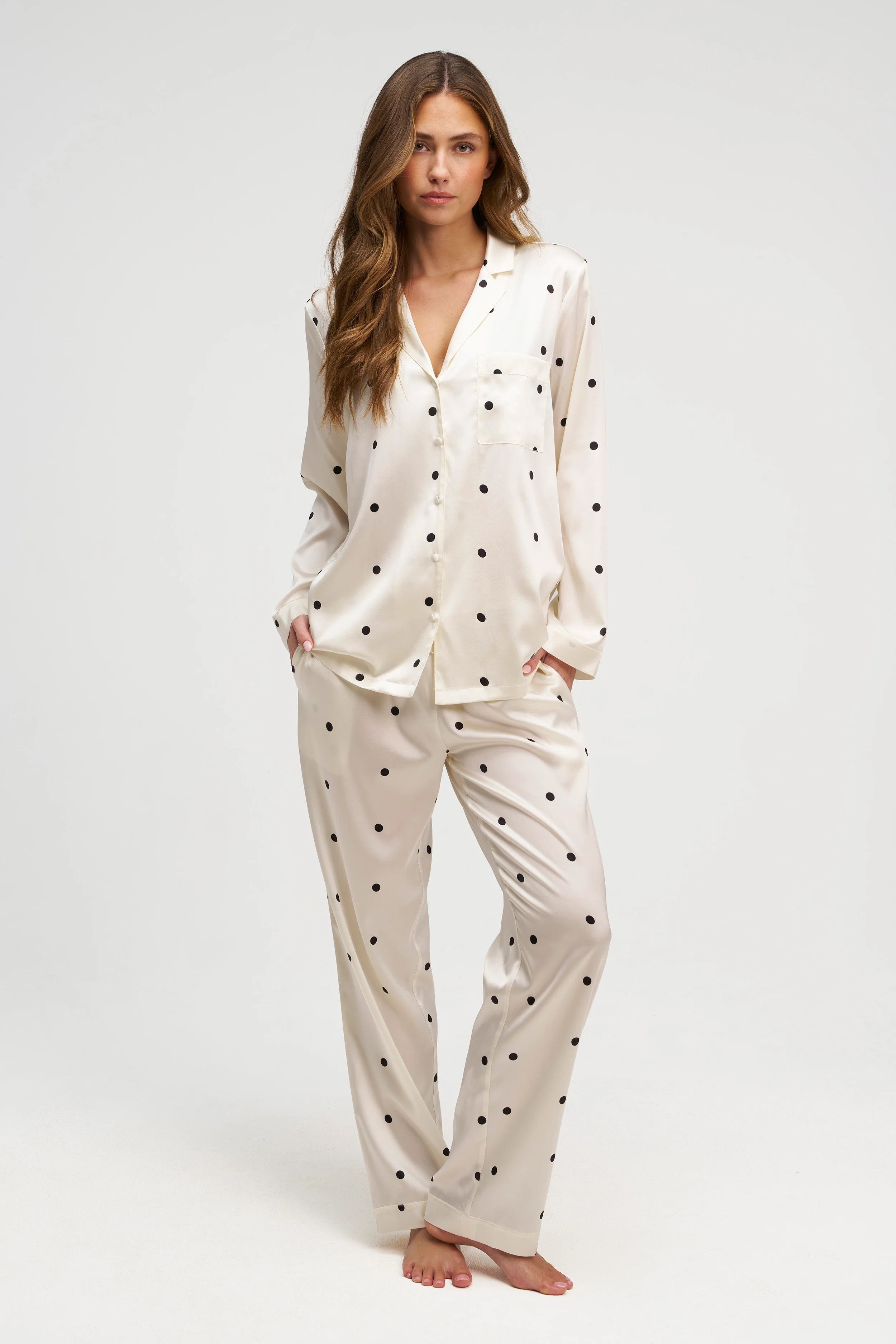 Long Premium Silk PJ Set | Dore & Rose