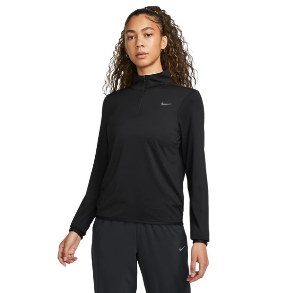Women's Nike Swift Element Long Sleeve 1/4 Zip Medium Black/Reflective Silv | Scheels
