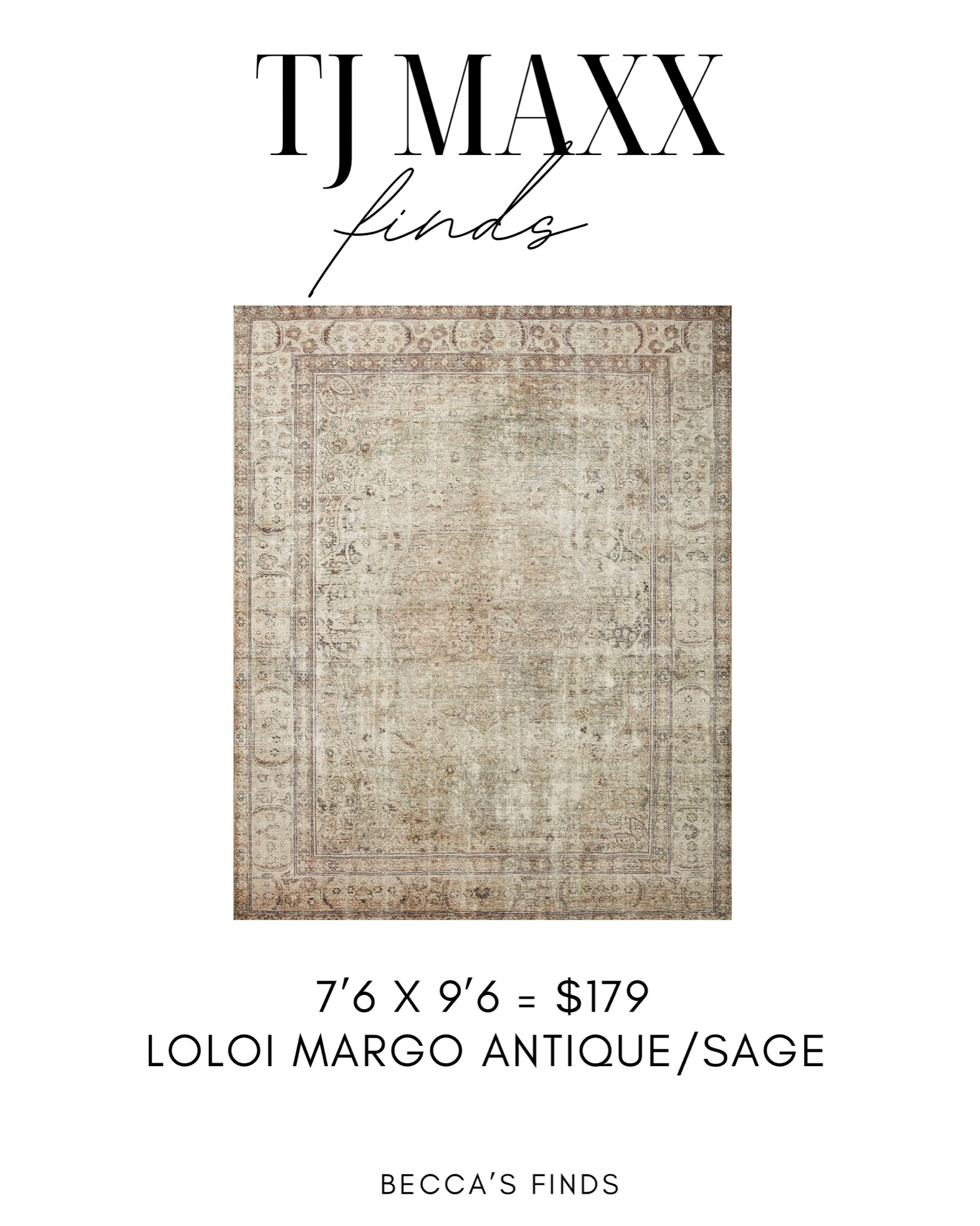 TJ Maxx Loloi rug find 

#LTKsalealert #LTKfamily #LTKhome