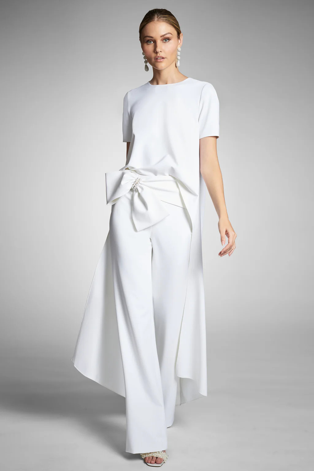Embellished Whitley Pants - Ivory | Sachin & Babi