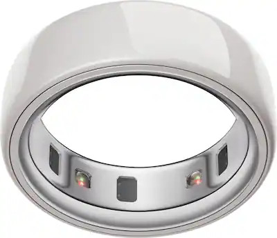 Oura - Ring 4 Ceramic - Smart Ring - Size Before You Buy with OR4 Sizing Kit - Size 8 - Cloud - (... | Best Buy U.S.