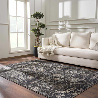 Georgiana Black Area Rug | Boutique Rugs