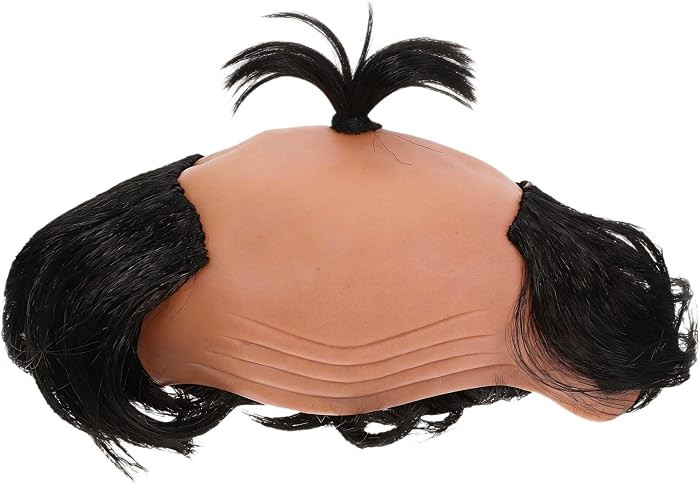 Funny Black Bald Grandpa Wig \u2013 Old Man Bald Cap Party Wigs Supplies for Halloween Costume, C... | Amazon (US)