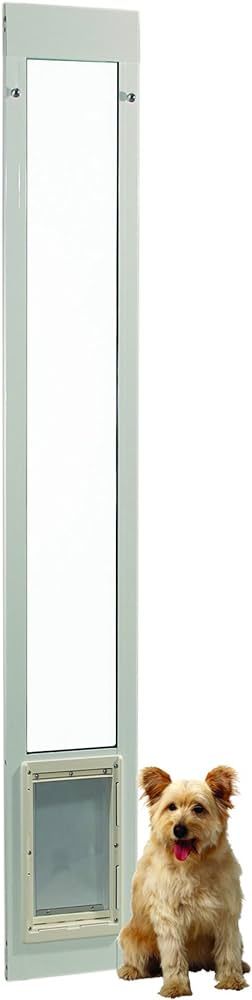 Ideal Pet Products Aluminum Pet Patio Door, Adjustable Height 77-5/8" to 80-3/8", 7" x 11-1/4" Fl... | Amazon (US)