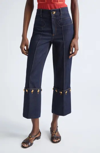 Rebellion Crop Straight Leg Jeans | Nordstrom