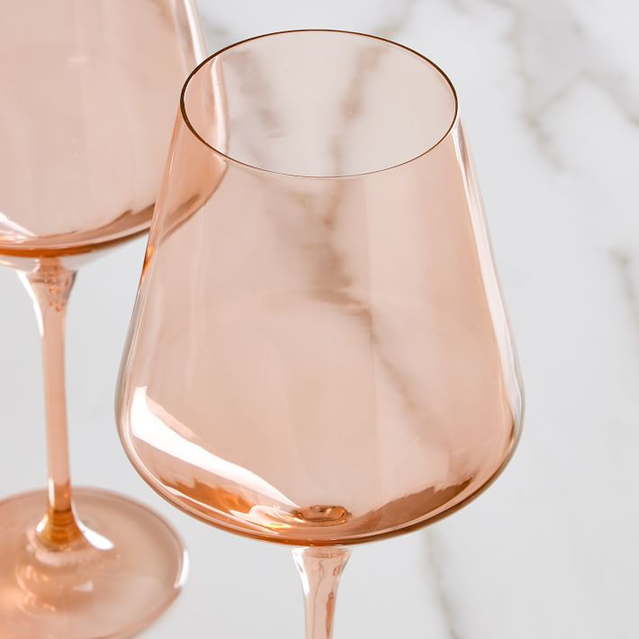 Estelle Colored Glass Stemmed Wine Glass (Set of 6) | West Elm | West Elm (US)