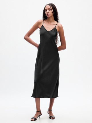 Satin Midi Slip Dress | Gap (US)