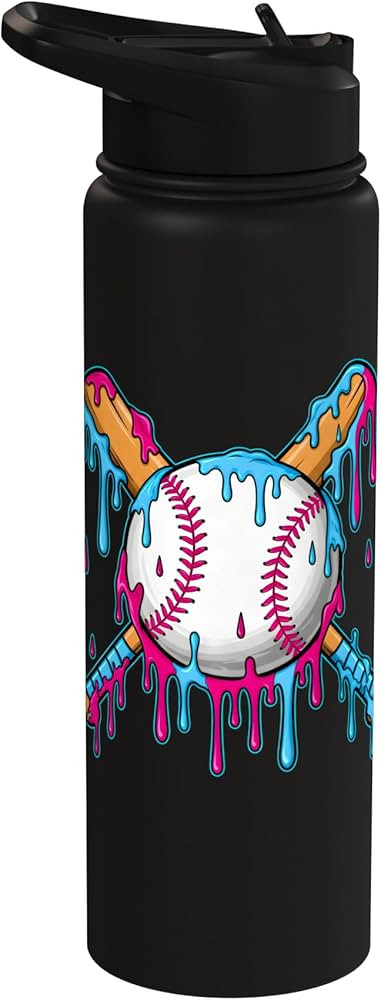 Baseball Life Style 101 Apparel Youth Drip Baseball Boys Kid Stainless Steel Insulated Water Bott... | Amazon (US)
