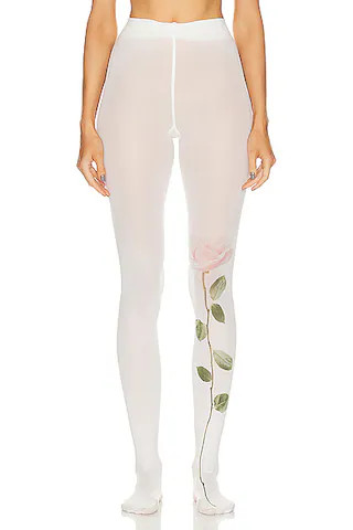 JACQUEMUS Les Collants Rosa in Rose White | FWRD | FWRD 
