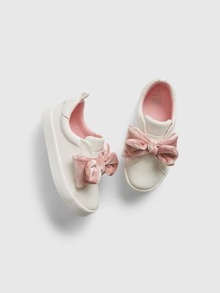Toddler Bow Slip-On Sneakers | Gap (US)