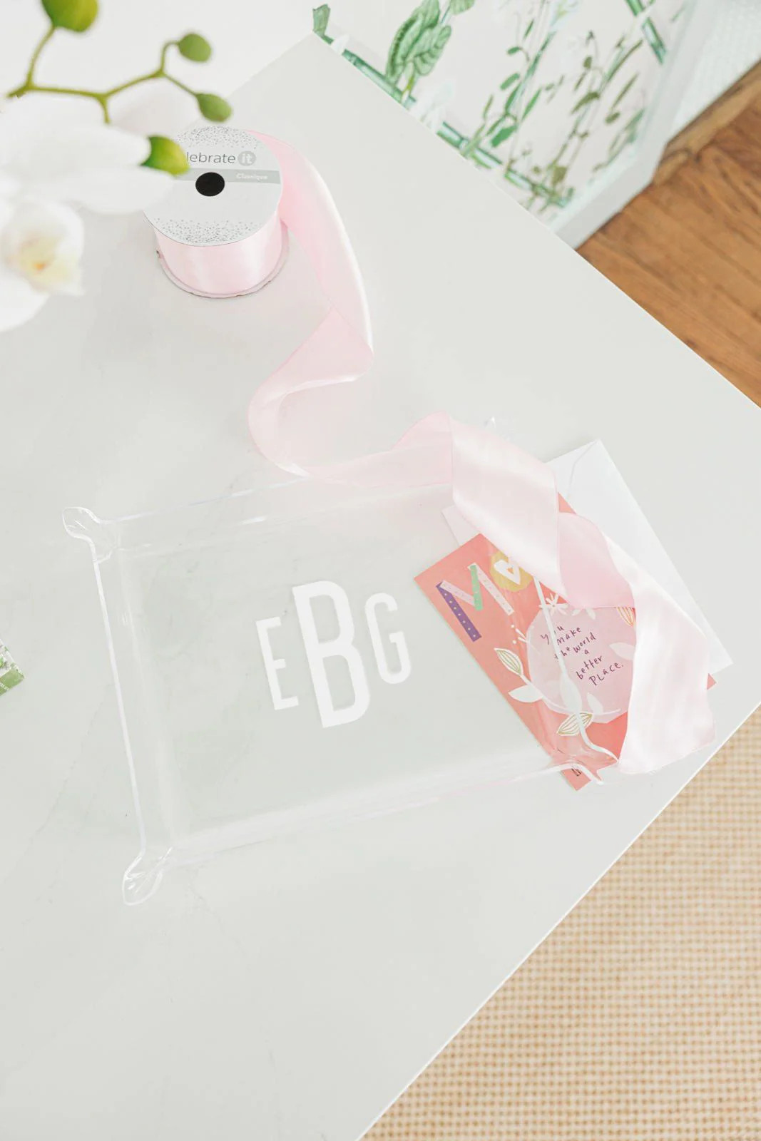 Acrylic Tray - Etched | Sprinkled With Pink