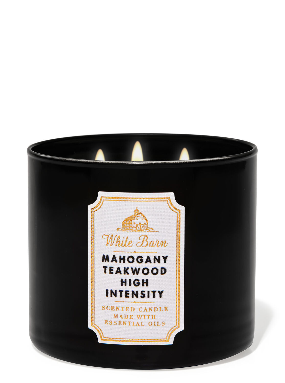 Mahogany Teakwood High Intensity 3-Wick Candle | Bath & Body Works