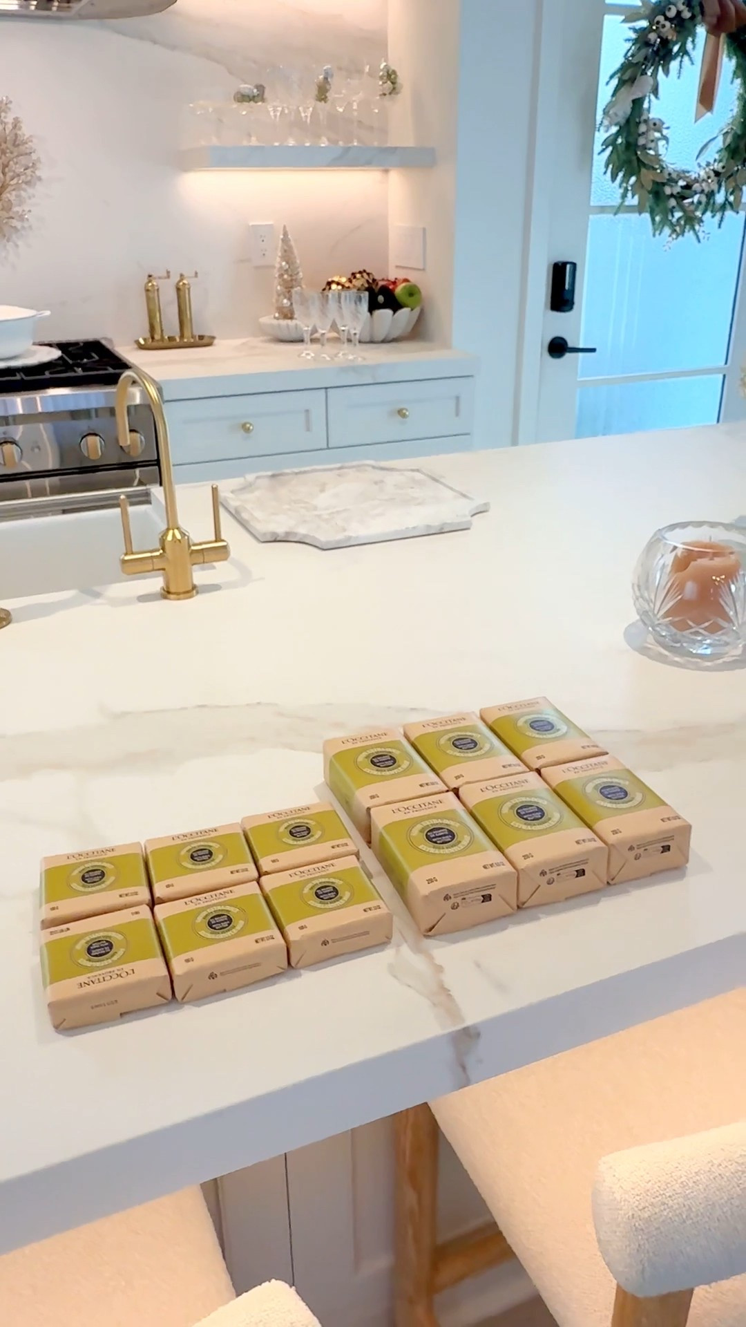 Favorite soaps from L’Occitane that we purchase over and over again for our home. 🍋‍🟩 
We use the bars in the guest bathrooms, our bathroom & powder room. I stick these soaps in all my linen closets, cabinet drawers, and consoles. It makes your home smell incredible. We also have the Verbena body wash in our bathrooms, as well as the liquid hand soap and shampoo & conditioner for guests.

#LTKBeauty #LTKGiftGuide #LTKHome