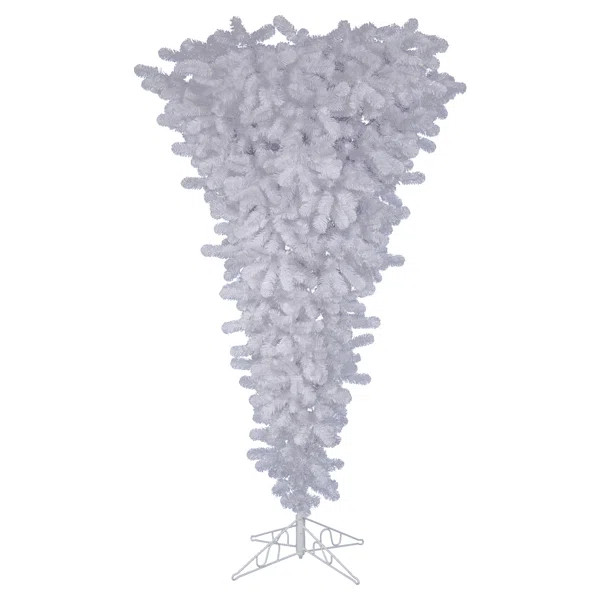 The Holiday Aisle® 7.5' White Artificial Christmas Tree | Wayfair North America