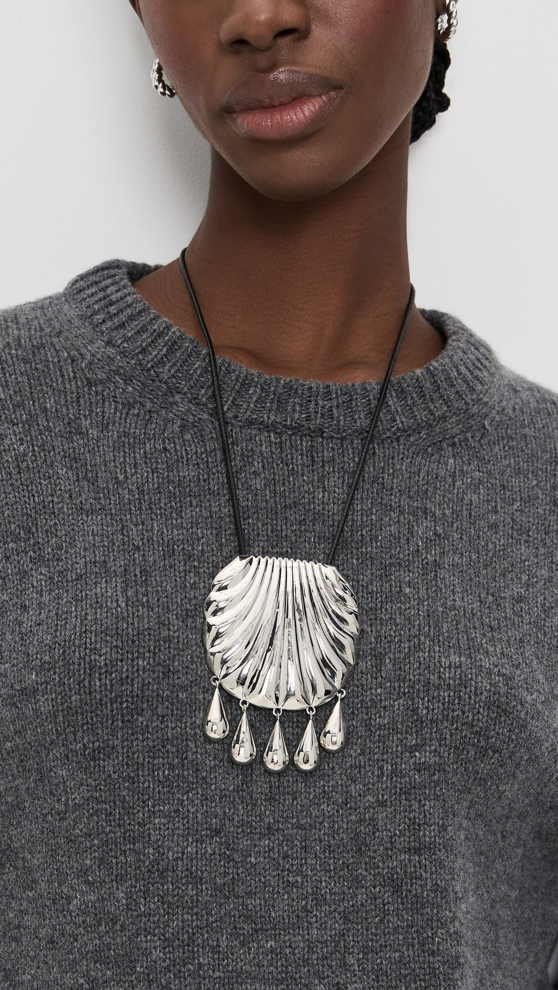 Shell Pendant Necklace Silver | Shopbop