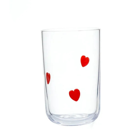 Mainstays Heart Charm Drinking Glass | Walmart (US)