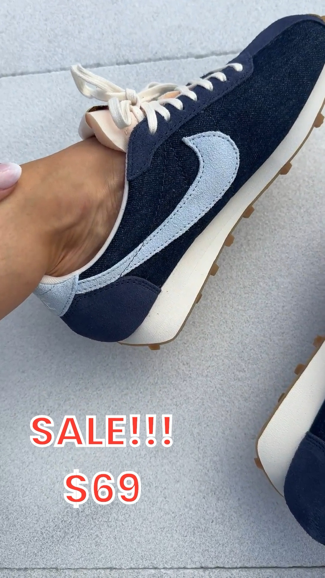 Navy Nike sneakers on sale for $69, nike sneaker sale, nike sneakers, spring sneakers, annabrstyle.

#LTKSaleAlert #LTKFindsUnder100 #LTKOver40