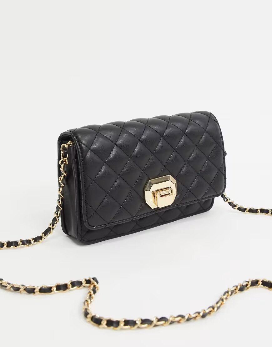 ALDO Bressanvido crossbody with chain strap in black | ASOS (Global)