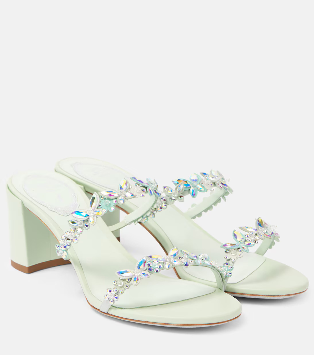 Eden 60 embellished satin sandals | Mytheresa (INTL)