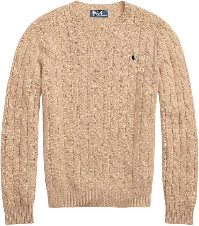 Polo RL Men's Cable Knit Pullover Sweater | Amazon (US)