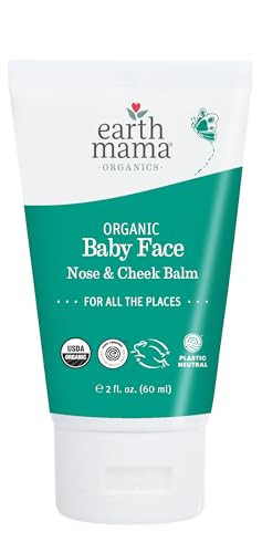 Earth Mama Organic Baby Face Nose & Cheek Balm | Moisturizer with Calendula Oil for Dry Skin Care, Natural Petroleum Jelly Alternative (2-Fluid Ounce) | Amazon (US)