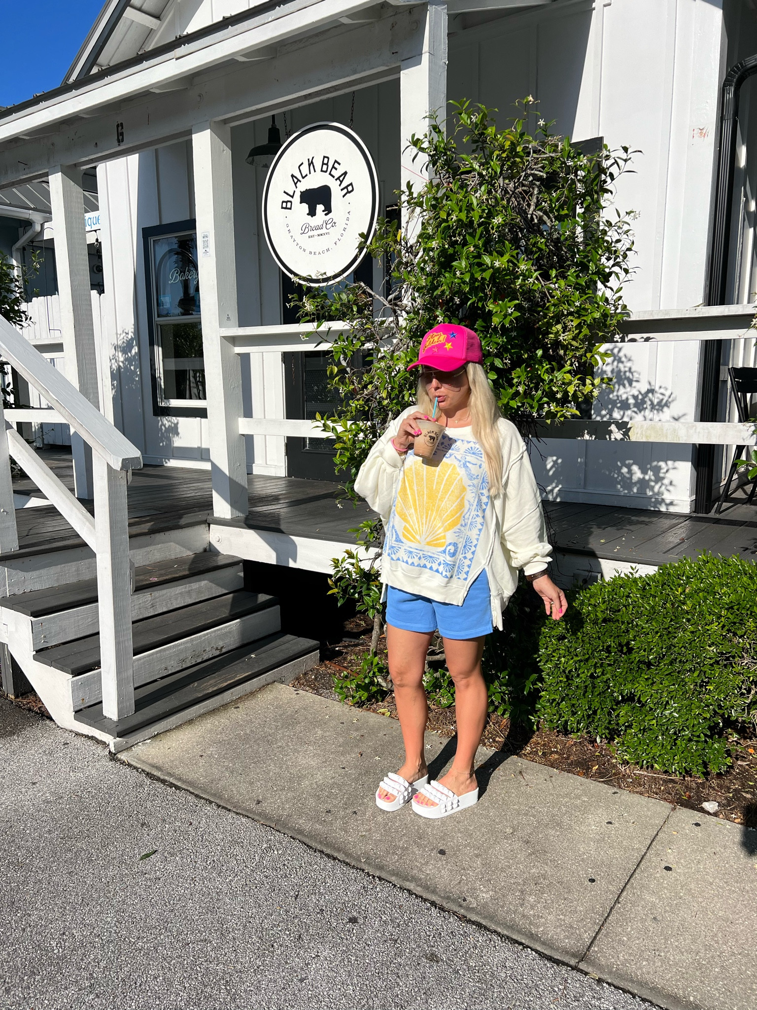 Beach fit 
Sweater xs
Shorts xs
Sandals tts and comfy 

#LTKShoeCrush #LTKFindsUnder100 #LTKStyleTip