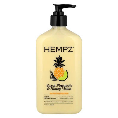 Hempz, Body Moisturizer, Sweet Pineapple & Honey Melon, 17 fl oz (500 ml) | iHerb