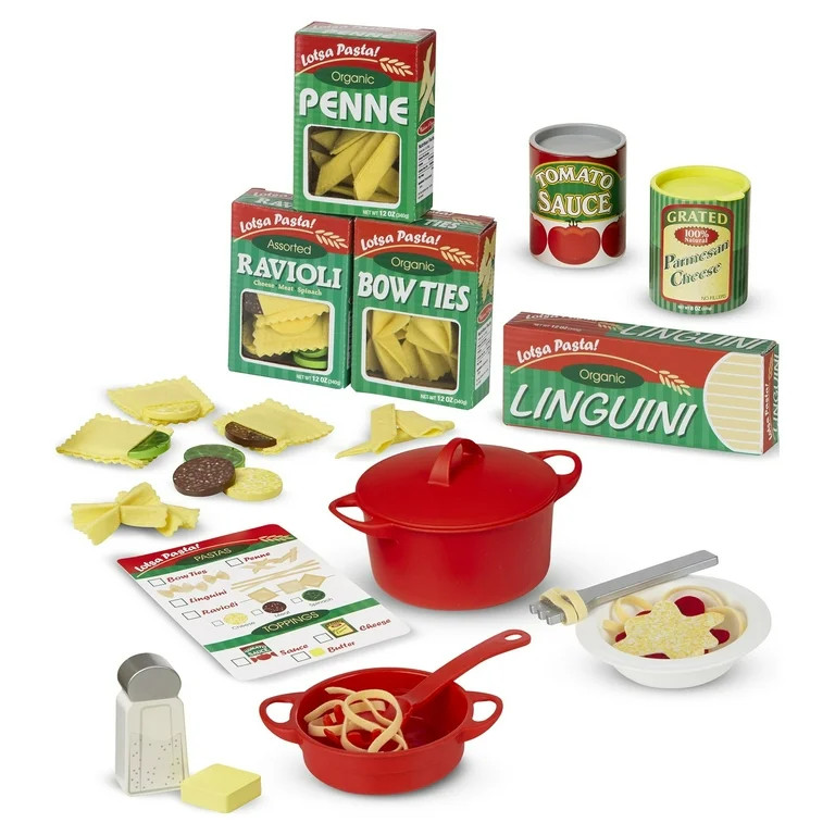 Melissa & Doug Prepare & Serve Pasta Play Food Set | Walmart (US)