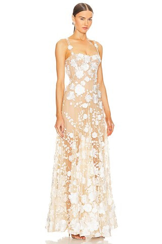 Jasmine Gown in Cream | Revolve Clothing (Global)